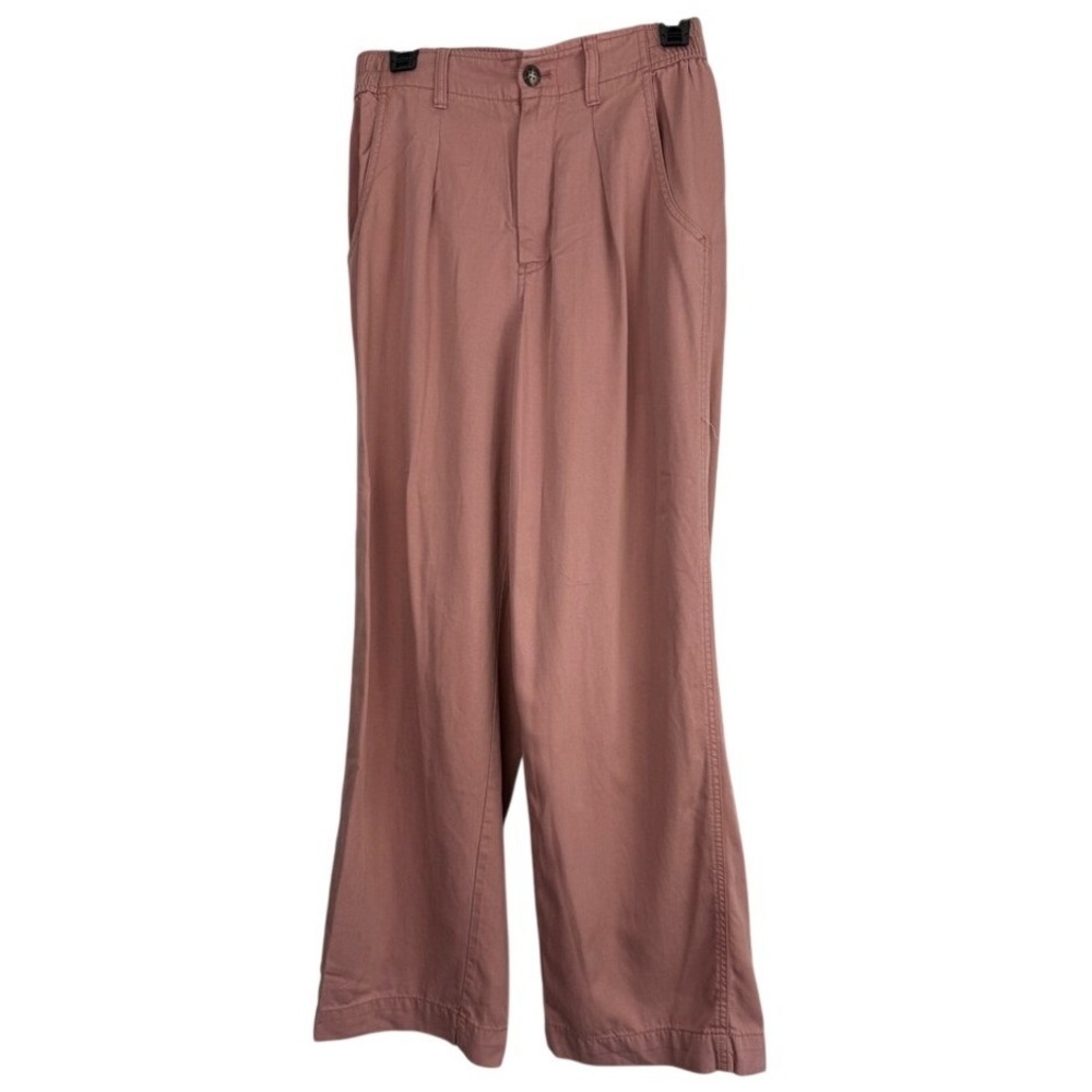 Madewell Emmett Wide-Leg Pant High Rise Patch Pocket Mauve N1613 Size 4